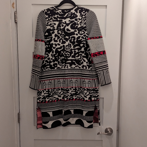 Chico's Natasha Cardigan Sweater, Mixed Pattern - Picture 9 of 13